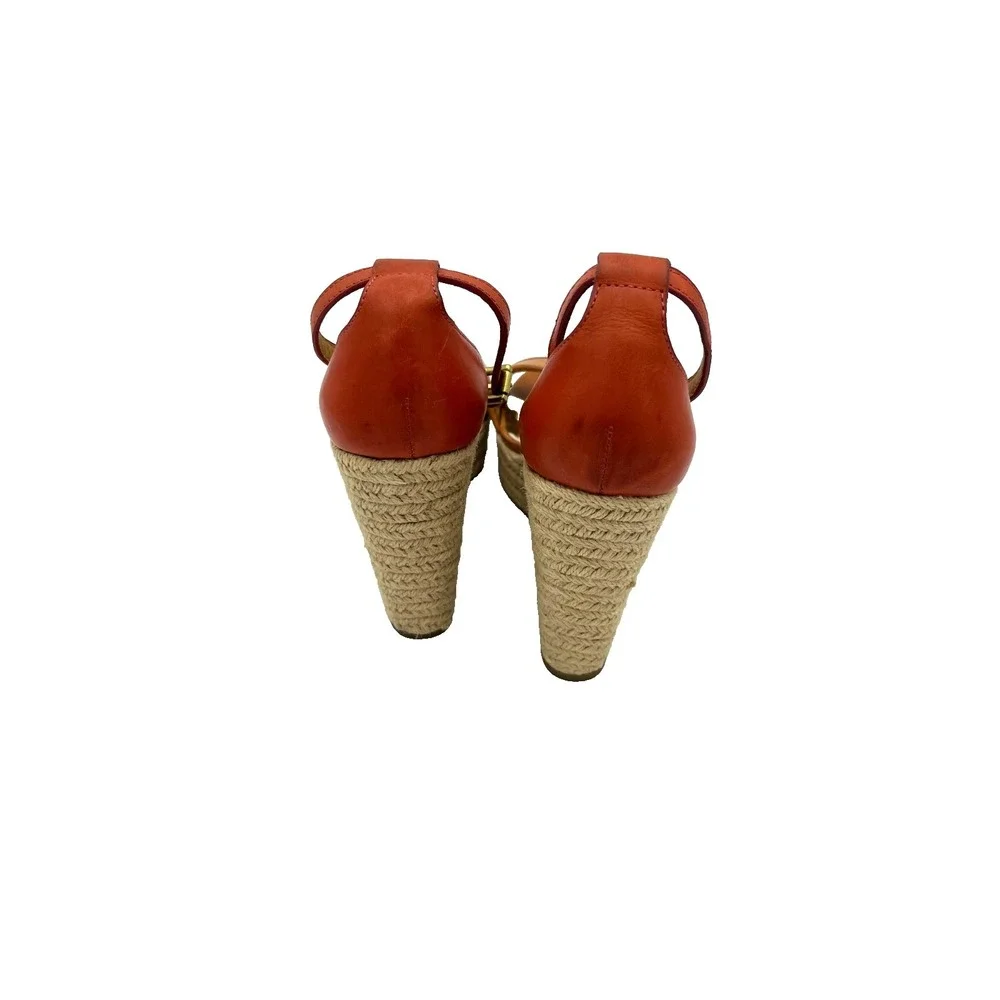 Coach Glinda Wedge  Ankle Strap Platform Espadrilles Sandals Q1776 Size 8 B